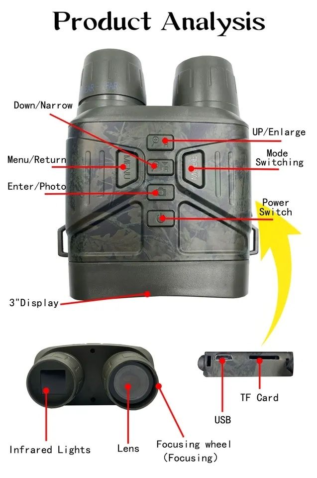 Бинокль ночного видения ПНВ night vision NV 4000