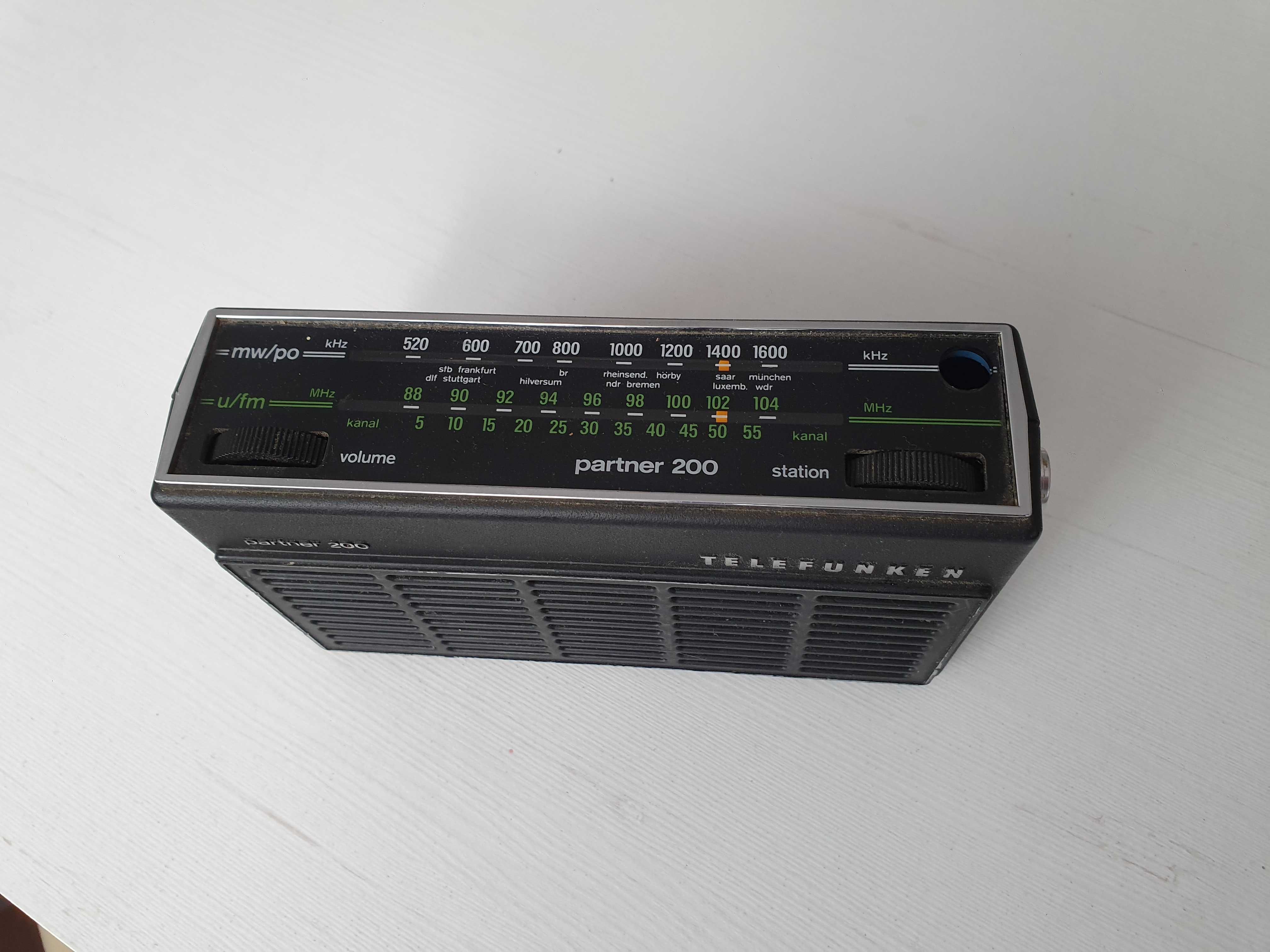 Stare zabytkowe radio telefunken partner 200 vintage