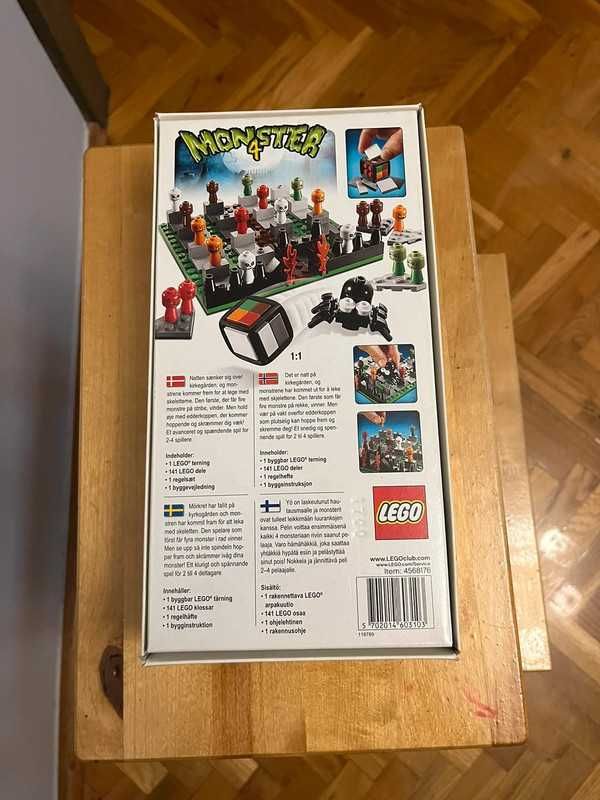 Monster 4 LEGO 3837 gra planszowa na klocki zapasowe