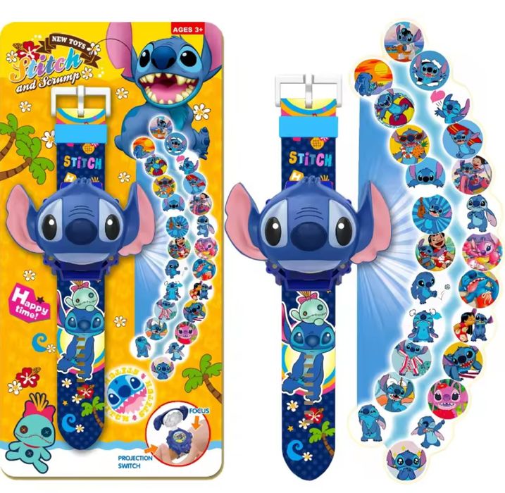 Проекційний  годинник Стич Disney Lilo and Stitch - 24 види зображення