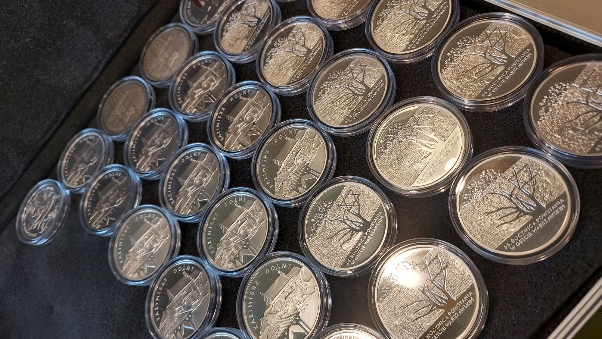 31x srebrne 20 zł kolekcjonerskie zestaw ponad 875 gram srebra