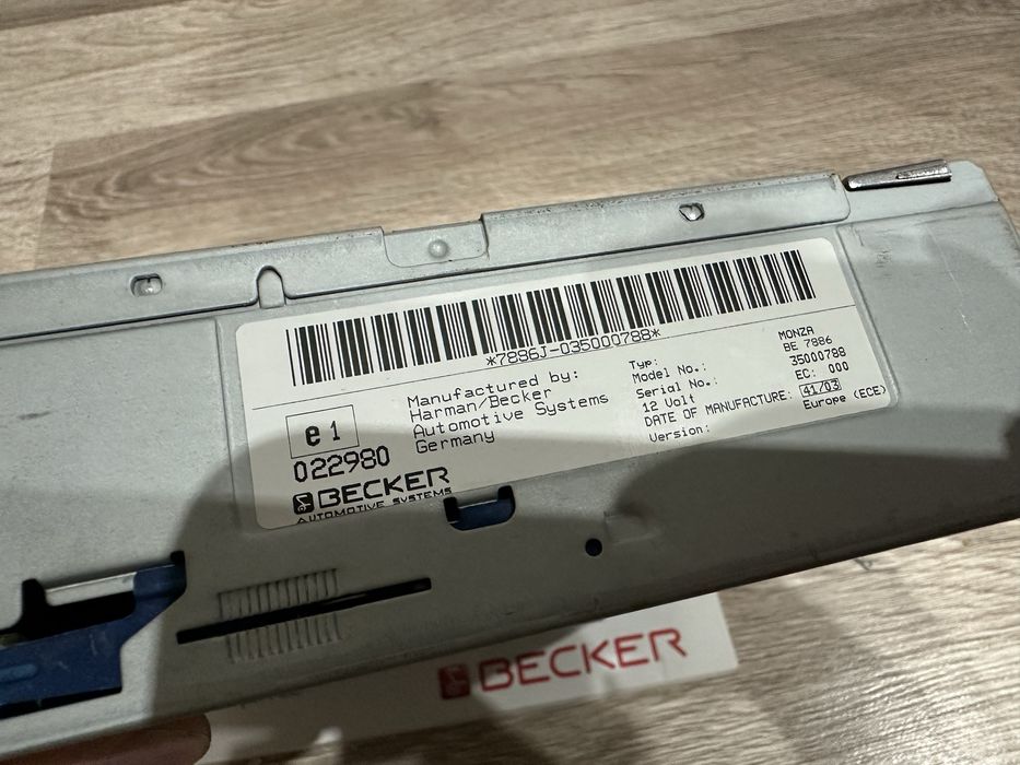 Магнитола Becker Monza BE 7886 Mercedes Volkswagen Bmw