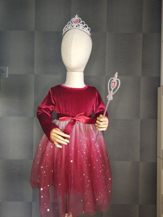 Дитяча сукня різдвяна червона синя детское новогоднее платье  3 4 5 6