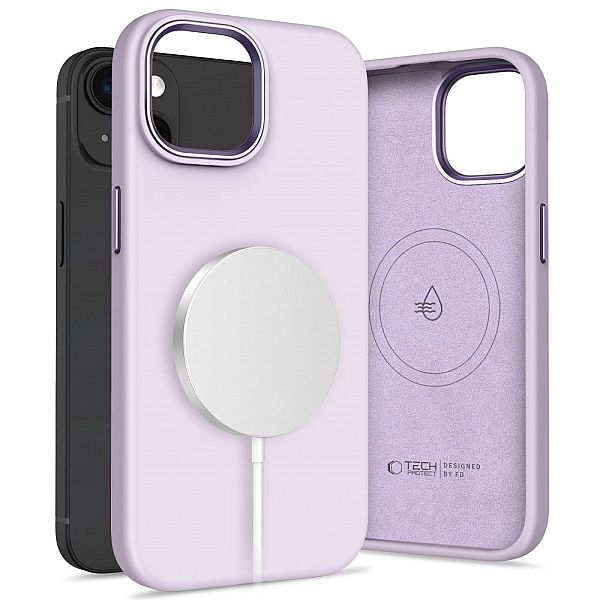 Tech-Protect Silicone Pure Magsafe Iphone 15 Mauve