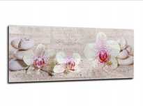 Hartowany szklany panel do kuchni, o wymiarach 125x50cm, grubości 4mm