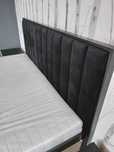Łóżko metalowe loft solidne masywne 180x200 tapicerowanie oparcie!!!