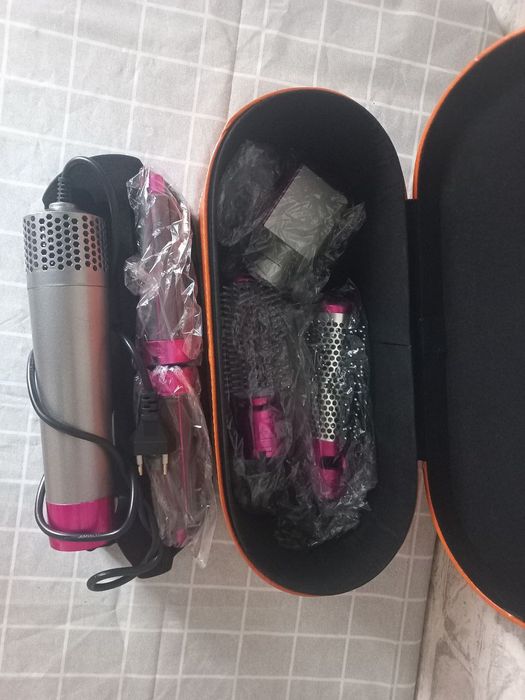 Фен стайлер 5 в 1 в подарунковій коробці HAIR BRUSH щітка з насадками