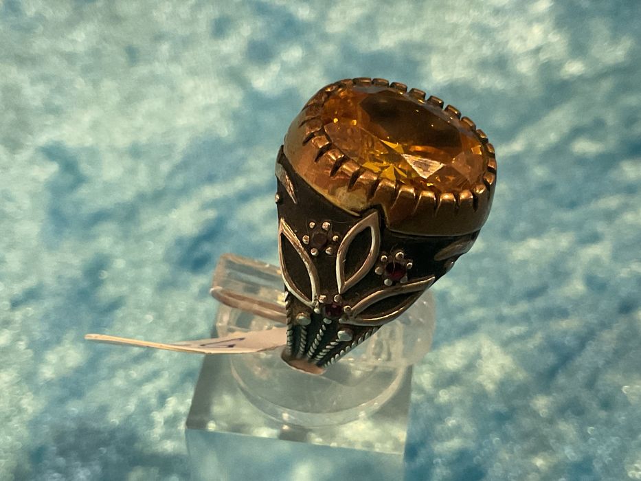 Anel prata 925 banho de ouro t,22,5 m