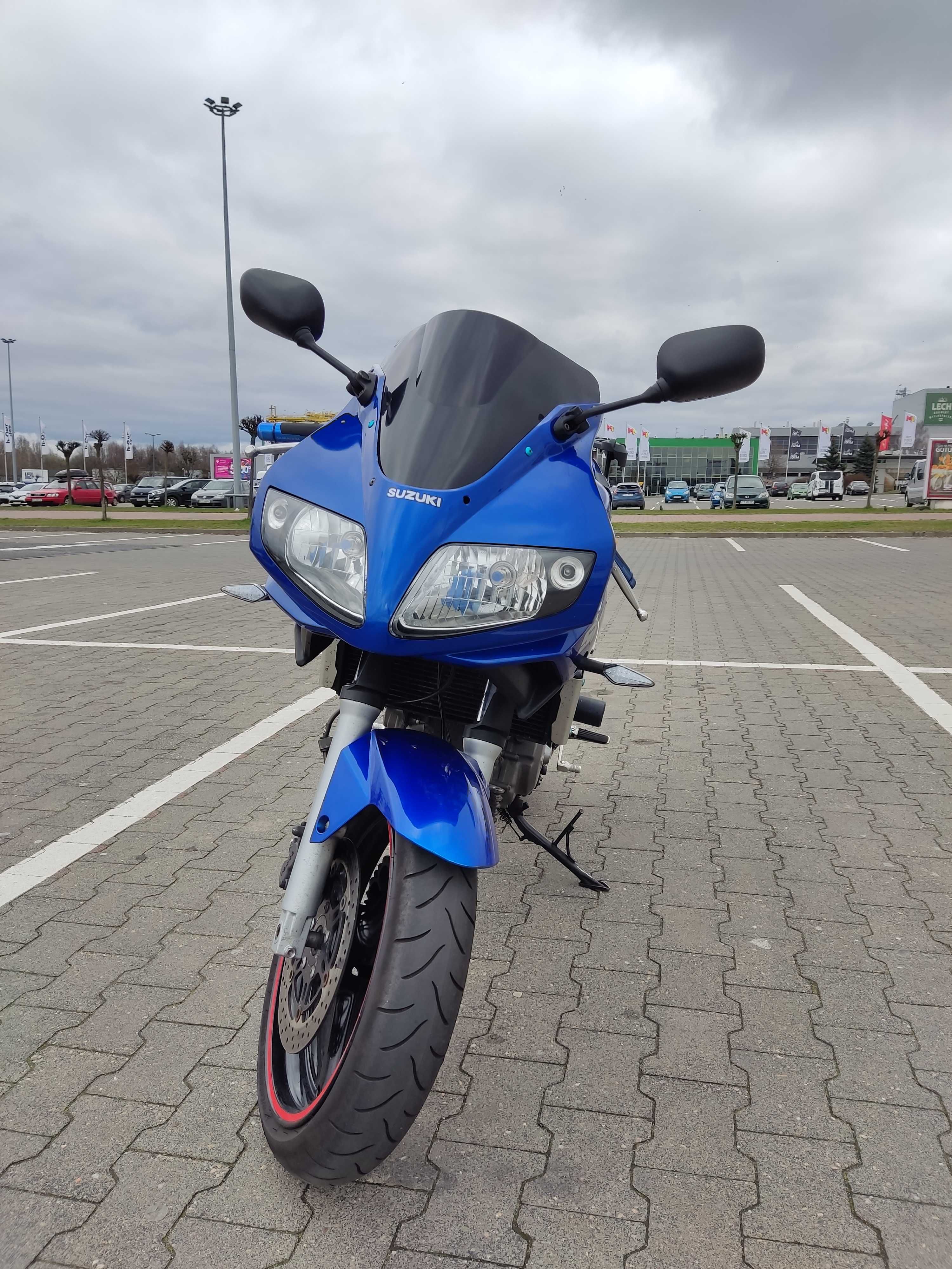 Suzuki SV650S 2007 A2, 25kw, 76k przebiegu, stelaż + (płatny) kufer