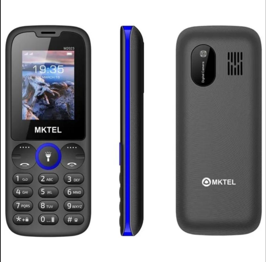 MKTEL M2023 Телефон с двумя SIM-картами, FM-радио и фонариком