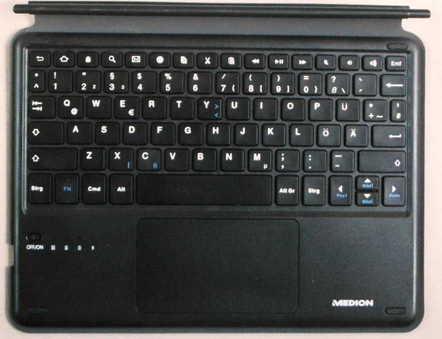 Bezprzewodowa KLAWIATURA bluetooth TOUCHPAD MEDION IOS Windows android