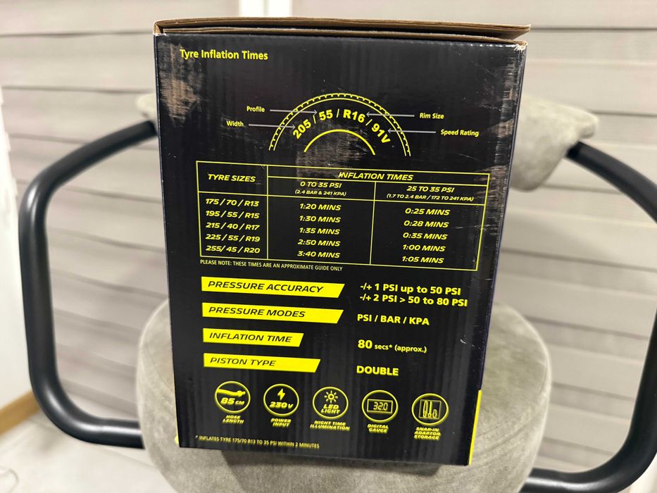 NOWY! Kompresor MICHELIN Superfast - sprężarka do pompowania opon 230V