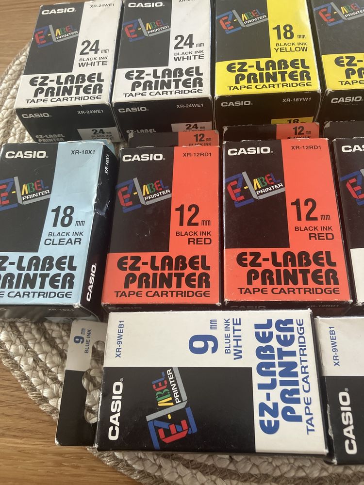 Casio EZ-Label Printer tape cartridge 14 sztuk