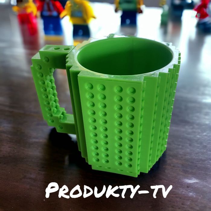 Kubek LEGO w Stylu Klocków z Dodatkowym Zestawem Mini-Klocków