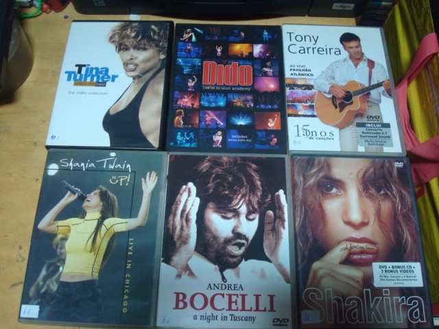 lote 21 dvds musicais,kanye west,christian death,