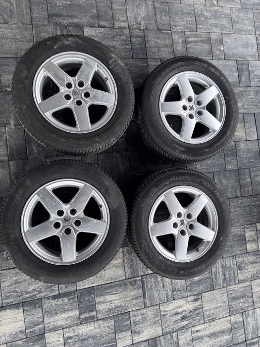Felgi ALUSY PEUGEOT 16' 5x108 KOMPLET czujnik opony całoroczne