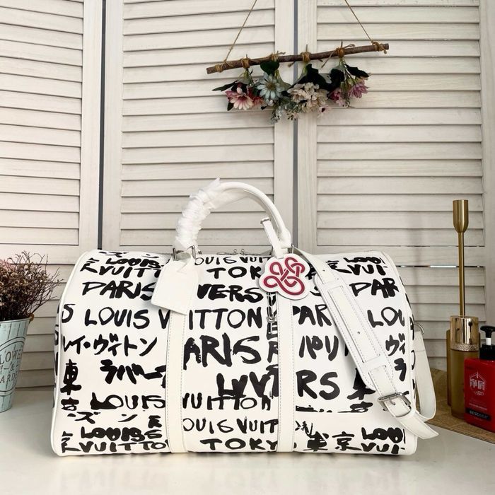 Louis Vuitton Keepall сумка мужская дорожная спортивная кожаная