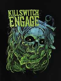 Czarna męska bawełniana koszulka t-shirt z nadrukiem Killswitch engage