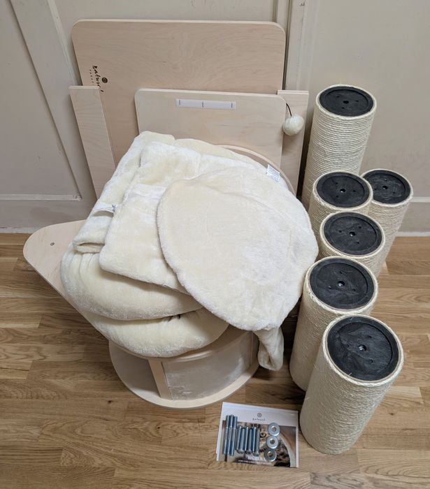 Natural Paradise Drapak dla Kota Magnolia XL Kremowy 175 DUŻY SOLIDNYu