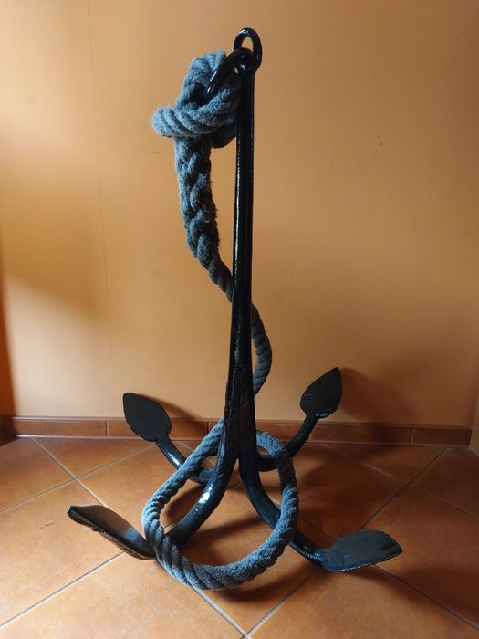 Kotwica stalowa, stara, z barki holenderskiej