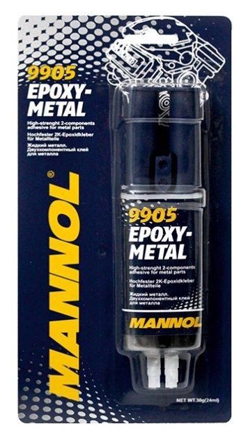 Двокомпонентний клей для металу Mannol 9905 EPOXY-METALL 30г