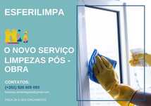 SERVIÇO LIMPEZA - Pós Obra, Indústriais & Escritórios