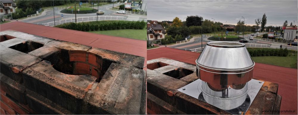 naprawa komina ceramika szlamowanie wkład do komina