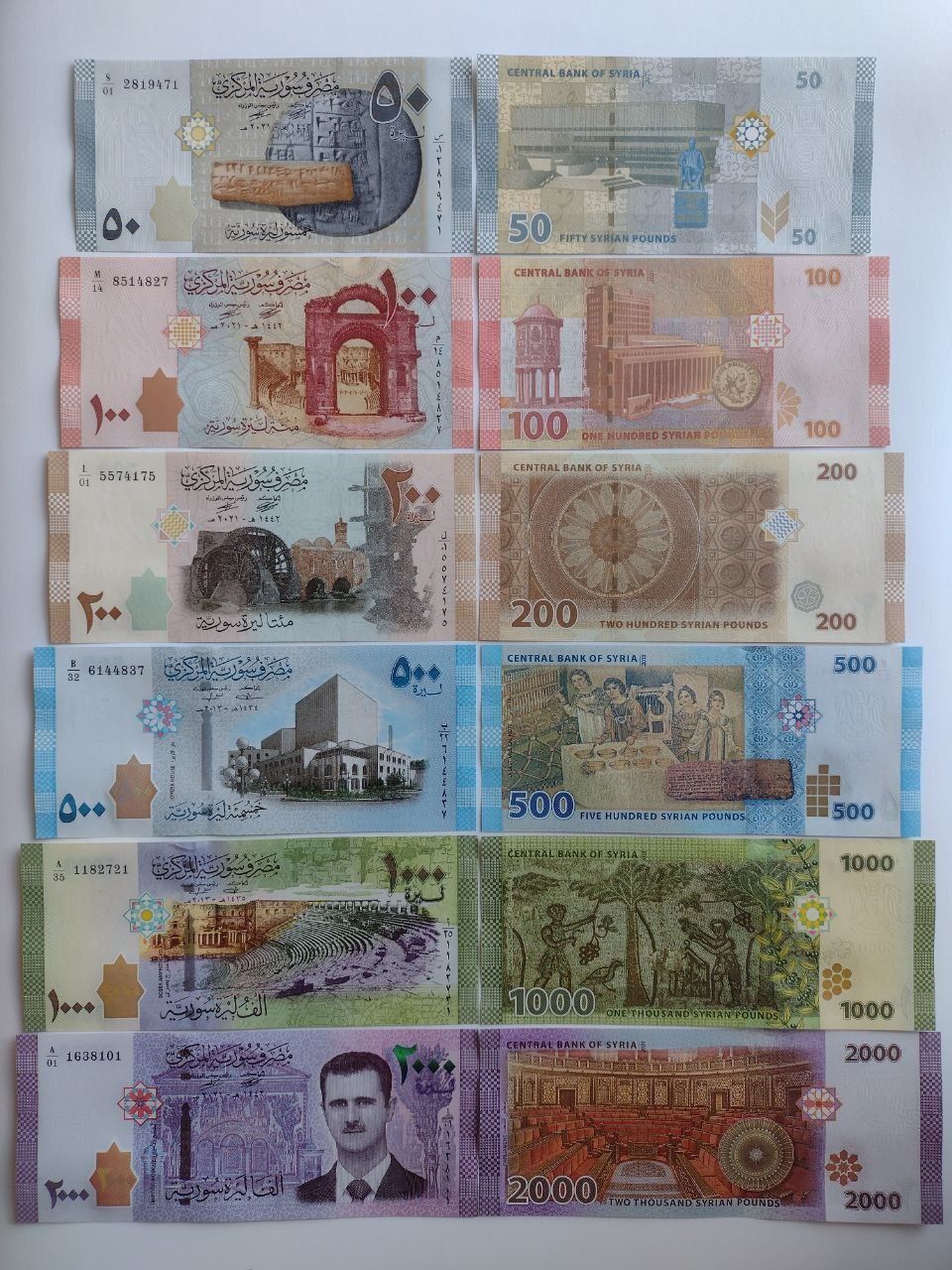 Продам набор банкнот Сирии, UNC