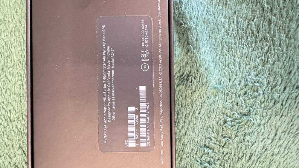 Годинник Apple Watch 7 Nike 45mm