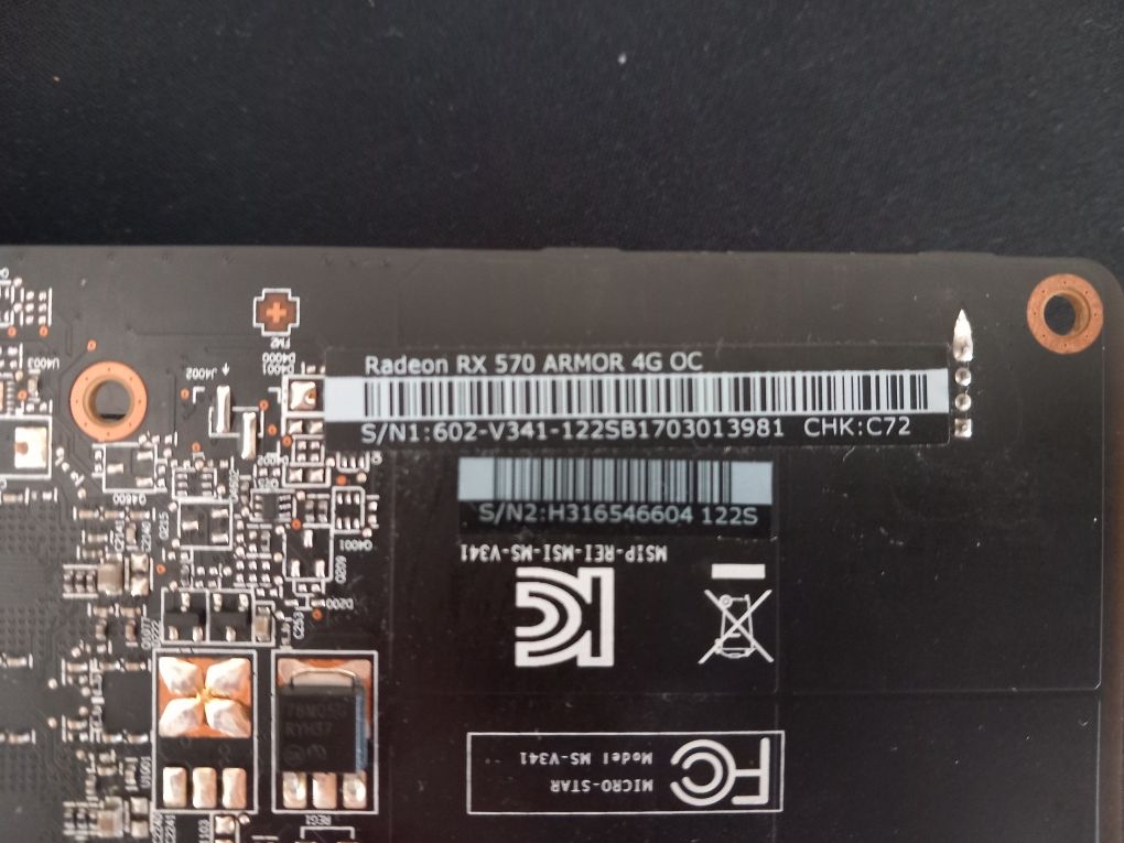 [Avariada] MSI RX570 4GB