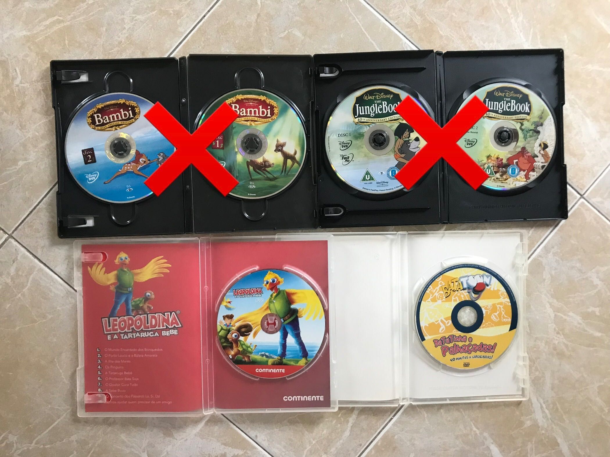 Diversos DVDs infantis