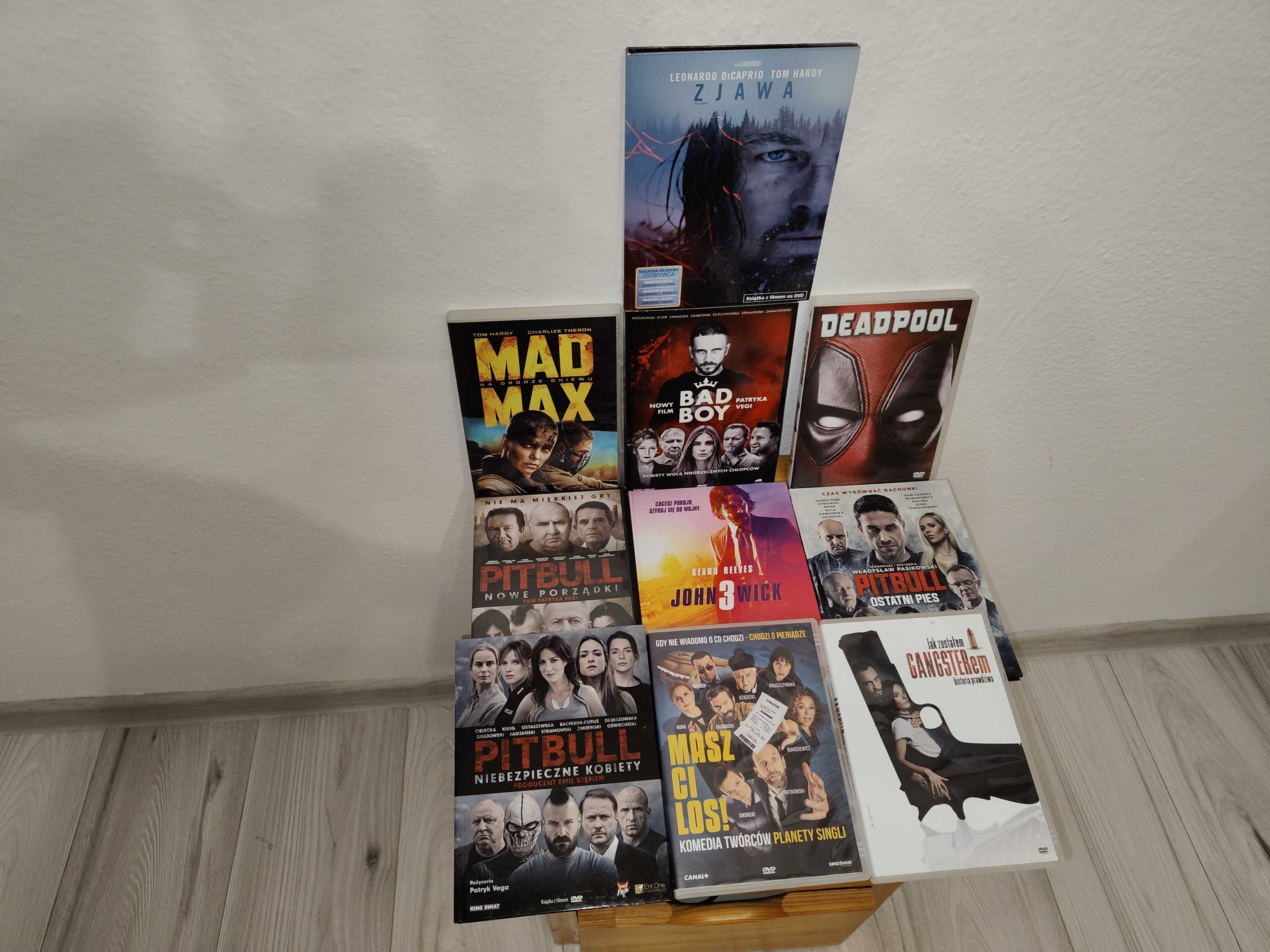 Filmy DVD 10 sztuk stan bardzo dobry