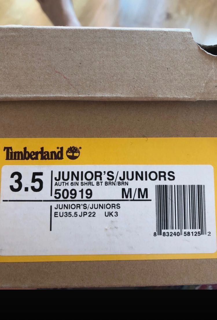 Botki śniegowce zamszowe Timberland r. 35,5