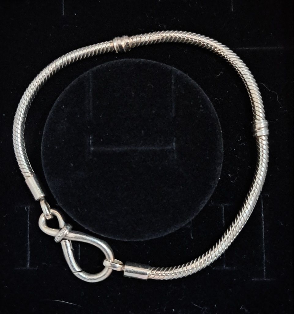 Pulseira Pandora snake fecho infinito tamanho 19