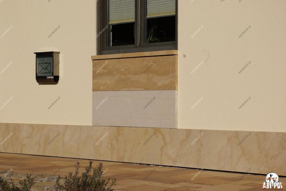 ~44~ Płyta elewacyjna, piaskowiec na ściany, 30/30/3 cm