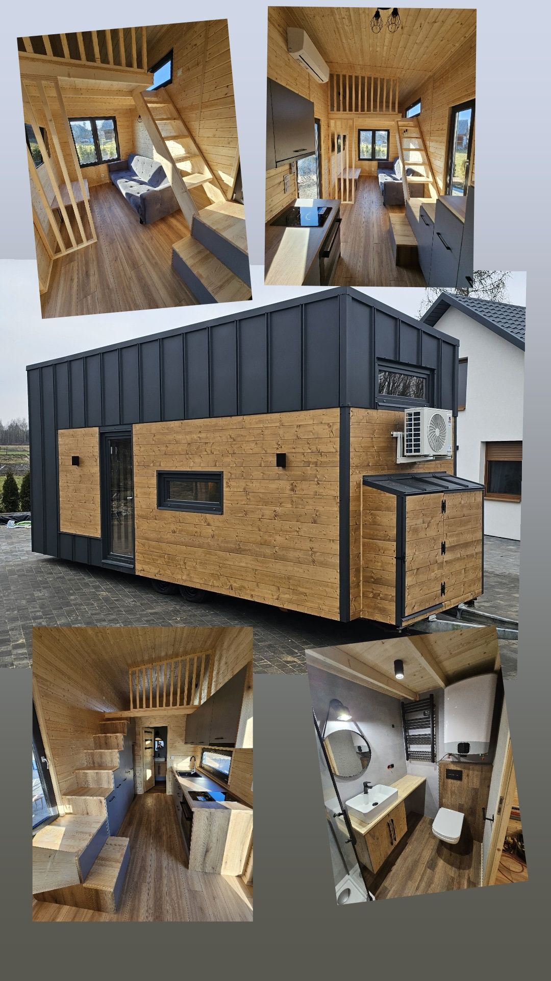 Tiny house mobilny nowoczesny dom na kolach pod klucz polecam