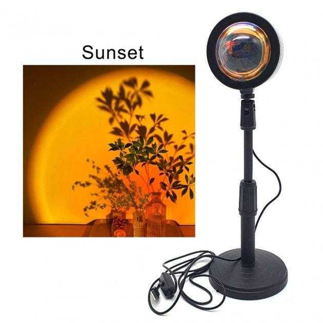 Лампа Sunset Lamp для селфі "ефект сонця" 3 види (MS-11840/О)
