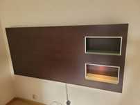 Panel ścienny  z 2 pólkami
