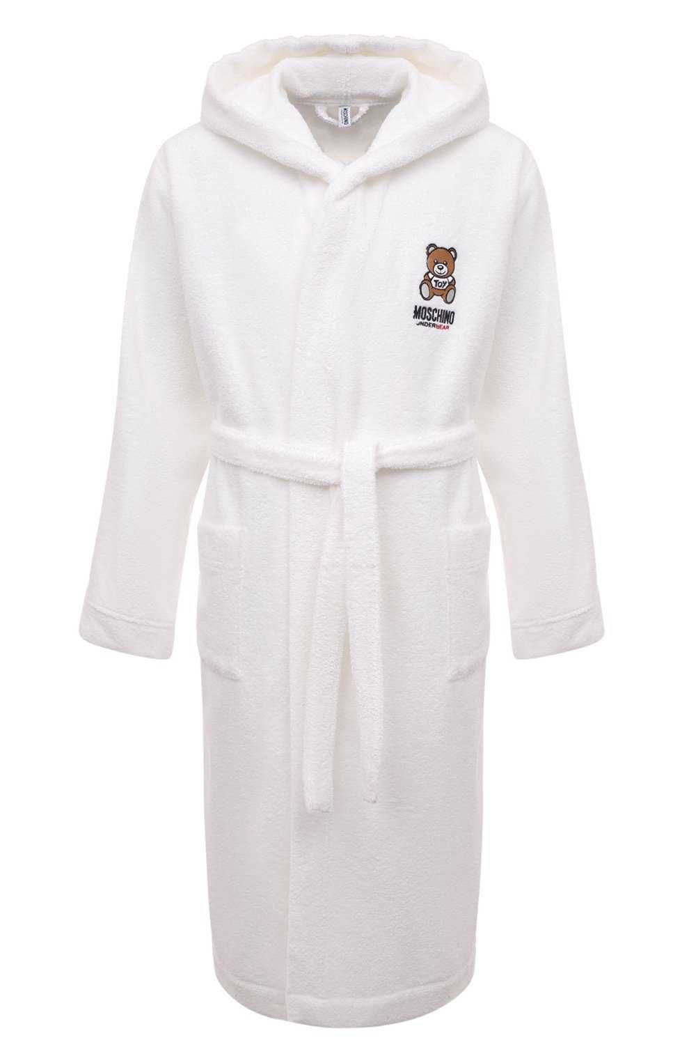 MOSCHINO luksusowy włoski szlafrok WHITE