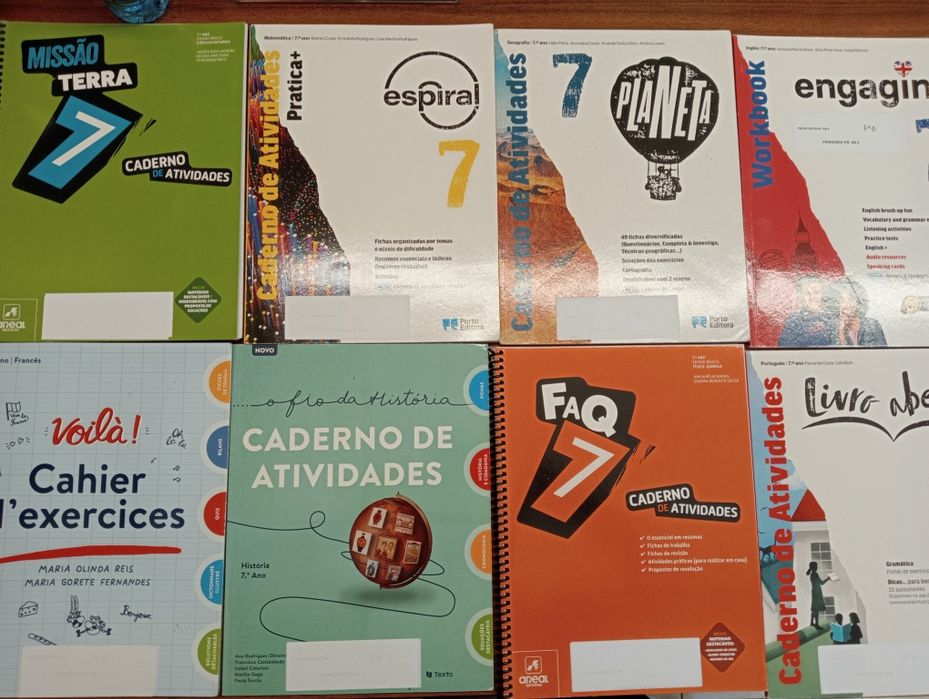 Cadernos actividades 7 ano Novos