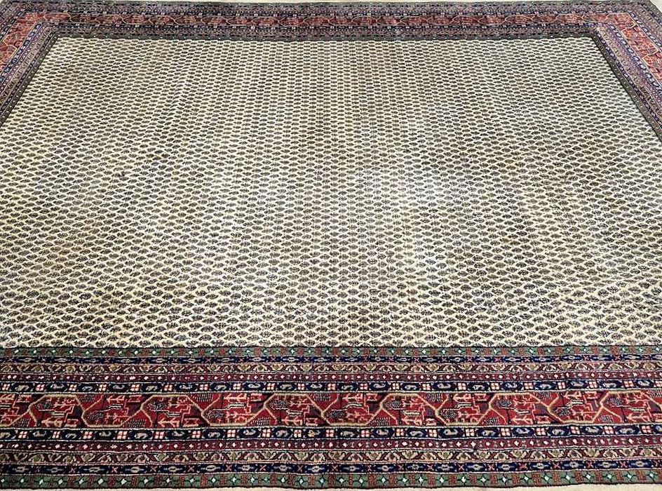 Enorme Tapete Persa SAROUGH MIR - 345cm x 250cm - Lã s/Algodão