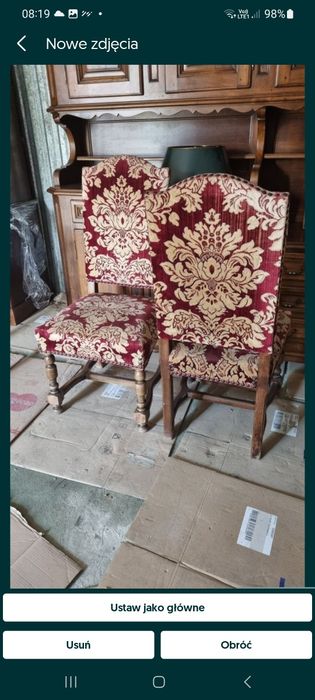 krzesła barokowe