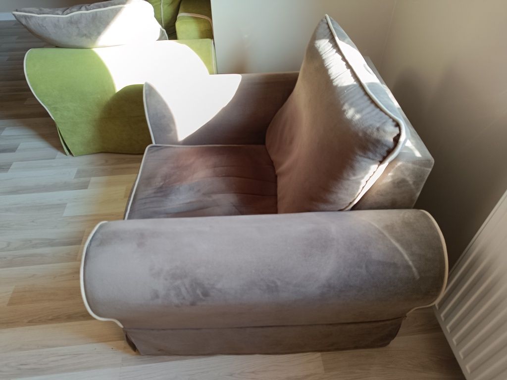 Sofa Alis 3 osobowa, rozkładana, 250 cm i fotel Alis