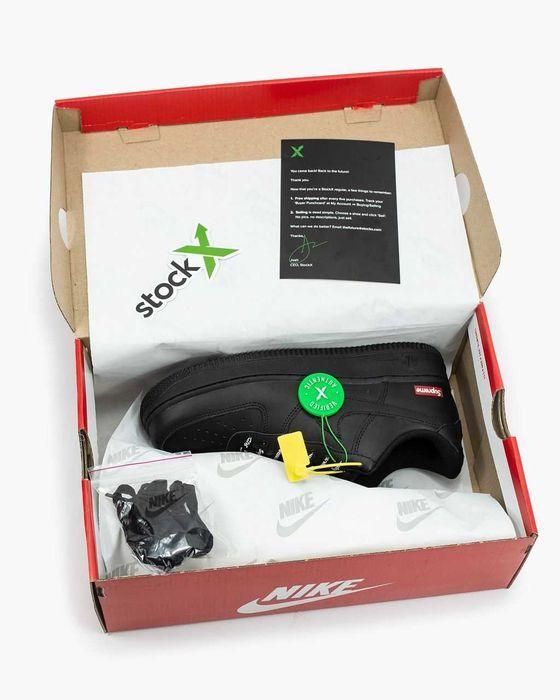 Кросівки Nike Air Force 1 Low x Supreme Black premium