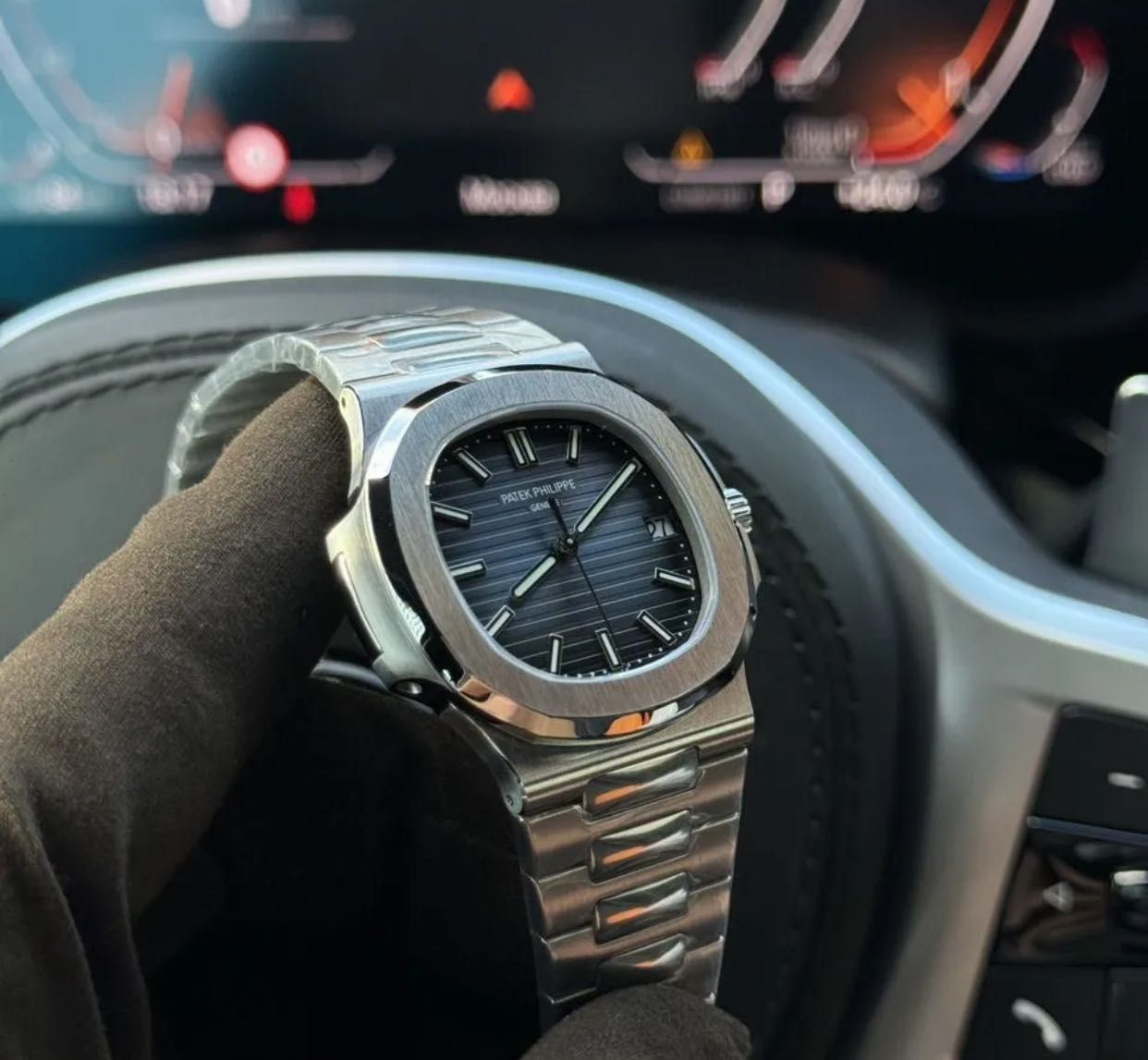 Часы наручные Patek Philippe nautilus Blue Dial