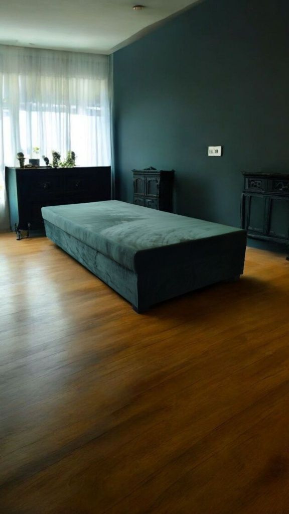Łóżko sofa tapczan z pojemnikiem na pościel 80
