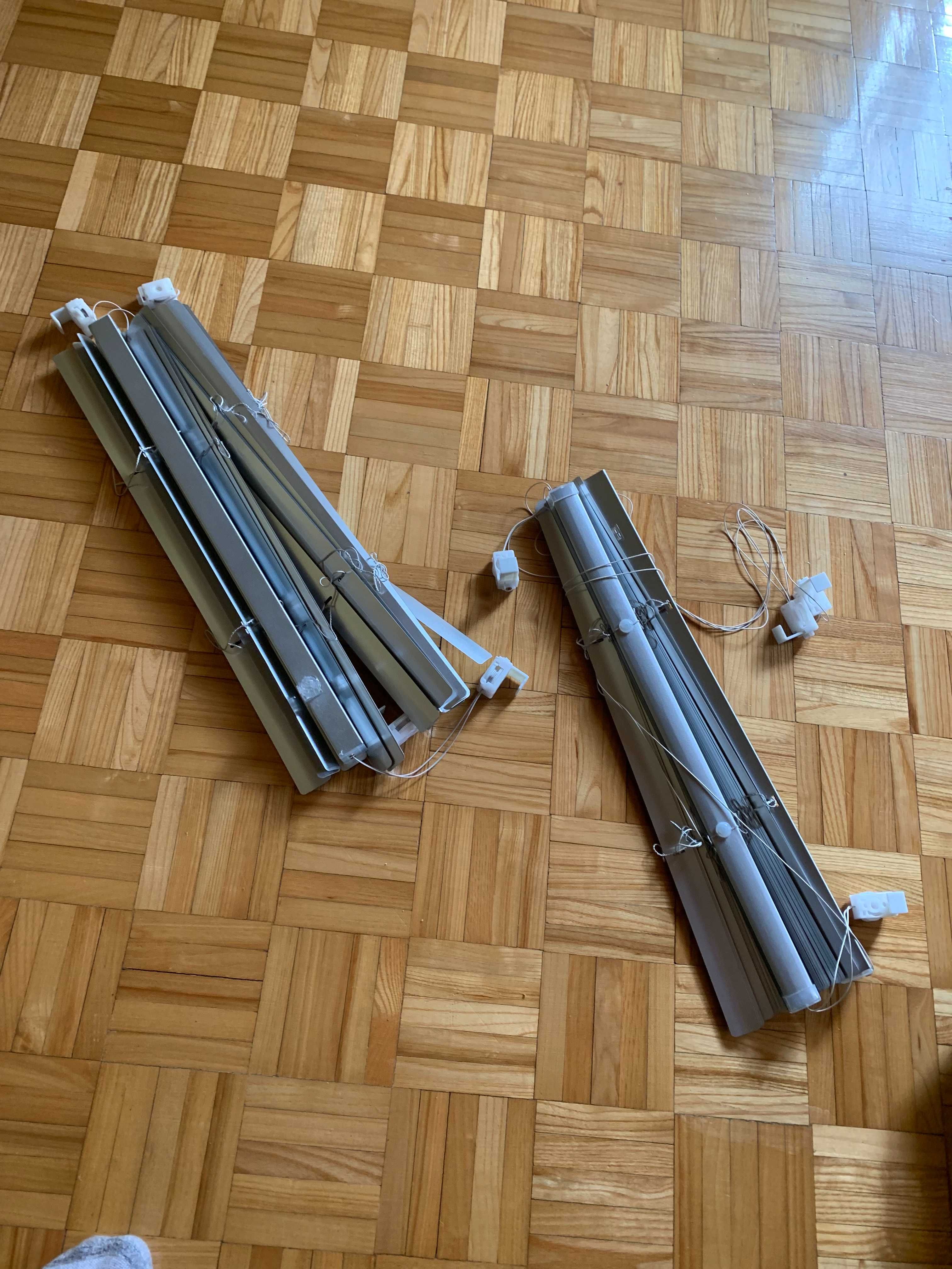 Żaluzja aluminiowa pozioma na okno szara roleta 50cm szara srebrna