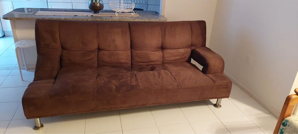 Sofa cama castanho