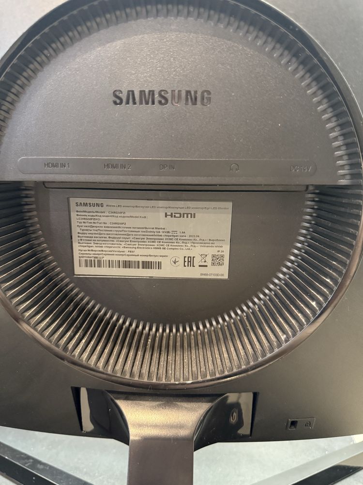 Монитор samsung c24rg50fzi