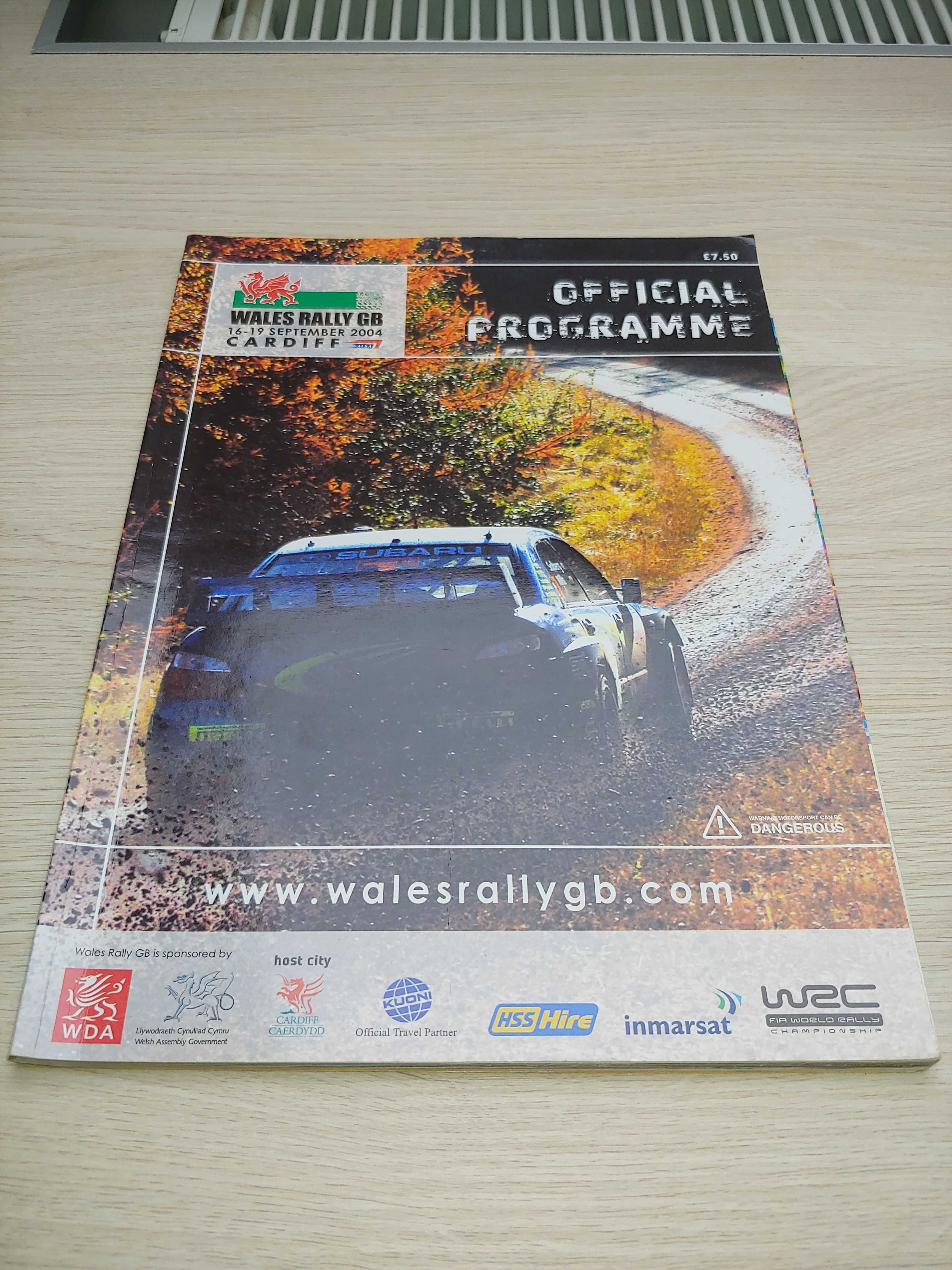 Program Rajdowy Rally Wales Gb 2004 WrC rajd